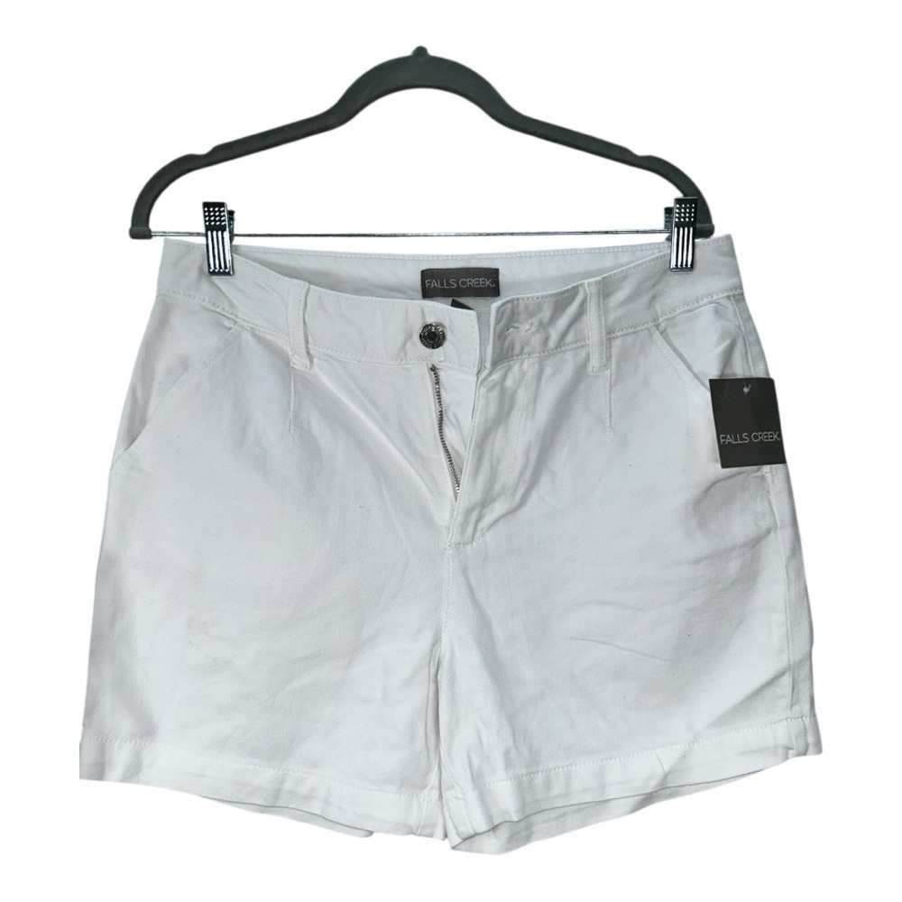 Falls Creek Blues Women’s Chino Midi Shorts - White - Size 8 - New